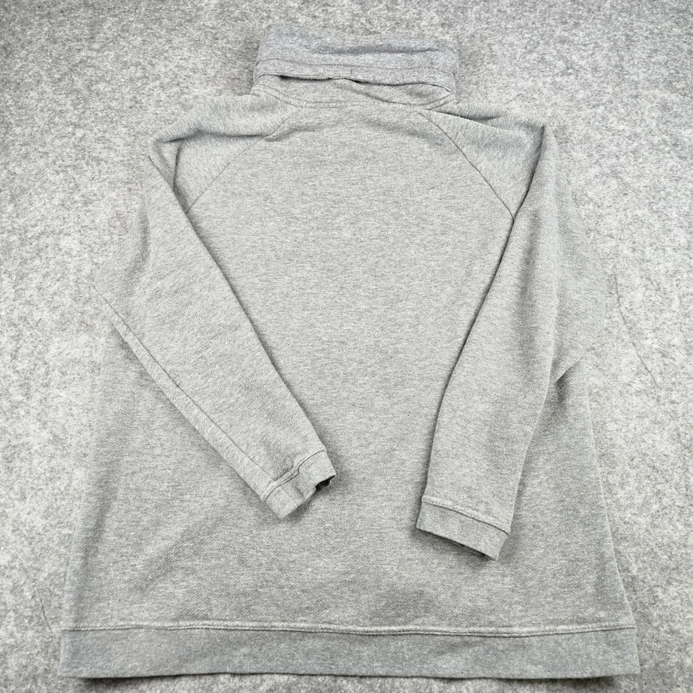 Nike Sportswear Spellout Womens Size XL Gray Funnel Neck Pullover Sweatshirt - Picture 9 of 11